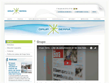 Tablet Screenshot of gruposerra.com